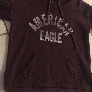 American Eagle Outfitters Burgundy Hoodie